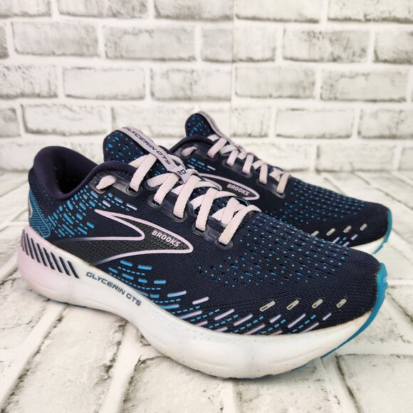 Brooks Glycerin 20 Women's Size 8.5 B Blue Running Athletic Gym Training Sneaker - Picture 1 of 10